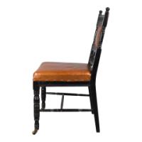 Daniel Cottier Attributed, Aesthetic Movement Ebonised Side Chair - Thumbnail 4