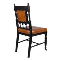 Daniel Cottier Attributed, Aesthetic Movement Ebonised Side Chair - Thumbnail 7