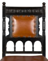 Daniel Cottier Attributed, Aesthetic Movement Ebonised Side Chair - Thumbnail 9