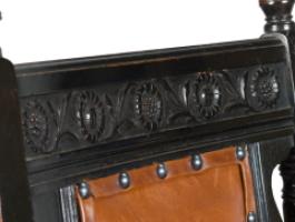 Daniel Cottier Attributed, Aesthetic Movement Ebonised Side Chair - Thumbnail 11