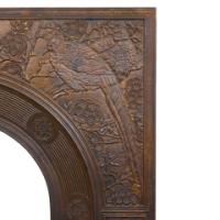 Thomas Jeckyll, Aesthetic Movement Cast Iron Fire Insert 'birds of paradise set amongst chrysanthemums and cherry blossom' - Thumbnail 5