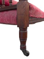 Bruce Talbert Attributed, for Gillows, Aesthetic Movement Oak Chaise Lounge - Thumbnail 7