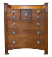 E G Punnett Attributed for William Birch – Arts and Crafts Oak Bedroom Suite  - Thumbnail 13