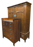 E. G. Punnett Attributed, for William Birch, Arts & Crafts Oak Bedroom Suite - Thumbnail 24