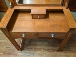 E G Punnett Attributed for William Birch – Arts and Crafts Oak Bedroom Suite  - Thumbnail 29