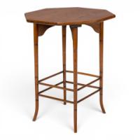 E. W. Godwin Attributed, Aesthetic Movement Walnut Octagonal Side Table