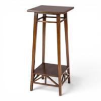 E. W. Godwin for William Watt Attributed, Walnut Plant Stand with Angular Supports