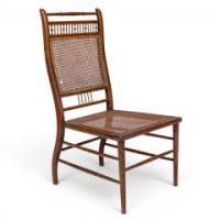 Edward William Godwin for William Watt, Anglo-Japanese Walnut Side Chair
