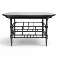 Gillows & Co. Attributed, Aesthetic Movement Gilt Ebonised Walnut Centre Table - Thumbnail 8