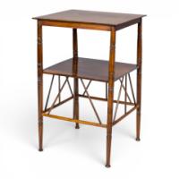 E. W. Godwin Attributed, Pair of Anglo-Japanese Walnut Low Side Nursing Chairs - Thumbnail 26