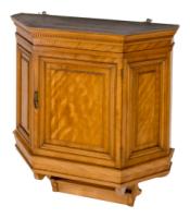 Collinson & Lock. Aesthetic Movement Satin Walnut Breakfront Wall Cupboard - Thumbnail 3
