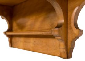 Collinson & Lock. Aesthetic Movement Satin Walnut Breakfront Wall Cupboard - Thumbnail 16