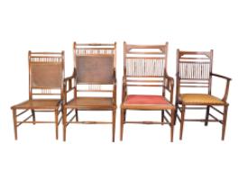 E. W. Godwin for William Watt, Anglo-Japanese Walnut Armchair with Spindle Back - Thumbnail 22