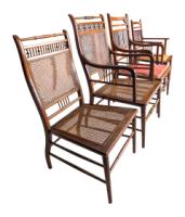 E. W. Godwin for William Watt, Anglo-Japanese Walnut Armchair with Spindle Back - Thumbnail 23