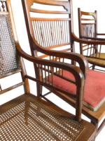 E. W. Godwin for William Watt, Anglo-Japanese Walnut Armchair with Spindle Back - Thumbnail 24