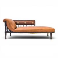 E. W. Godwin Attributed. Anglo-Japanese Ebonised Chaise Longue - Thumbnail 1