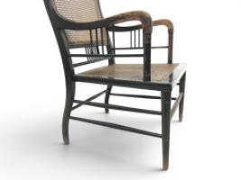 E. W. Godwin. Anglo-Japanese Ebonised Beech and Caned Armchair - Thumbnail 14