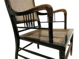 E. W. Godwin. Anglo-Japanese Ebonised Beech and Caned Armchair - Thumbnail 15