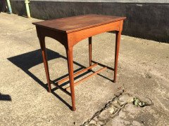 Arthur Simpson. Arts Crafts Oak Side Table with Shaped Apron - Thumbnail 2