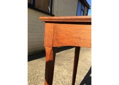 Arthur Simpson. Arts Crafts Oak Side Table with Shaped Apron - Thumbnail 5