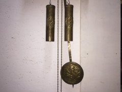 Margaret Gilmour. exceptional and large Glasgow School brass wall clock - Thumbnail 2