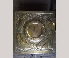 Margaret Gilmour. exceptional and large Glasgow School brass wall clock - Thumbnail 6