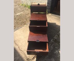 An Unusual Mid-Century Modern Metamorphic Desk with Exposed Tenons - Thumbnail 8
