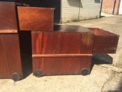 An Unusual Mid-Century Modern Metamorphic Desk with Exposed Tenons - Thumbnail 9