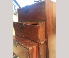 An Unusual Mid-Century Modern Metamorphic Desk with Exposed Tenons - Thumbnail 19