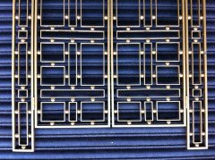 Josef Hoffmann, Style of. A Well-Crafted pair of iron and gilt security gate - Thumbnail 2