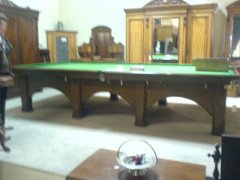 A Rare Arts & Crafts Oak Snooker Table - Thumbnail 2