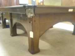 A Rare Arts & Crafts Oak Snooker Table - Thumbnail 3