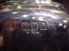 W. A. S. Benson. Rare silver tea pot with wickerwork handle - Thumbnail 7
