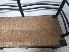 Morris & Co. A rare and exceptional museum quality ebonised Sussex three seat settee - Thumbnail 5
