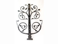 Dr. C. Dresser Gothic Revival Iron Door Hinges with Incised Decorative Details - Thumbnail 4