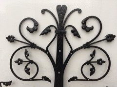 Dr. C. Dresser Gothic Revival Iron Door Hinges with Incised Decorative Details - Thumbnail 9