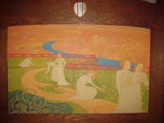 E. A. Taylor for Wylie & Lochhead. Exceptional Oak Arts & Crafts Settle - Thumbnail 3
