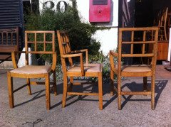Heal's of London. Twelve Lattice back Oak Armchair - Thumbnail 2