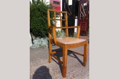 Heal's of London. Twelve Lattice back Oak Armchair - Thumbnail 4