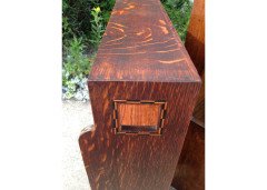 Shapland & Petter. A very rare Arts & Crafts Oak bookcase - Thumbnail 3