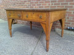 E. W. Godwin, attributed. A Well Designed Superior Quality Anglo-Japanese Oak Desk - Thumbnail 3