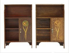 Shapland & Petter. A very rare Arts & Crafts Oak bookcase - Thumbnail 6