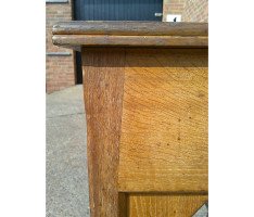 E. W. Godwin Attributed, Gothic Aesthetic Movement Oak Desk - Thumbnail 9