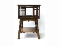 Liberty & Co., a Well-Crafted Arts & Crafts Revolving Bookcase - Thumbnail 2