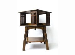Liberty & Co., A Good Quality Arts & Crafts Revolving Bookcase - Thumbnail 2