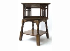 Liberty & Co., A Good Quality Arts & Crafts Revolving Bookcase - Thumbnail 3