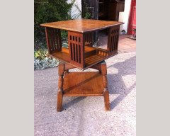 Liberty & Co., a Well-Crafted Arts & Crafts Revolving Bookcase - Thumbnail 8
