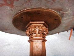 A. W. N. Pugin. A Gothic Revival Oak wine or tea table - Thumbnail 5