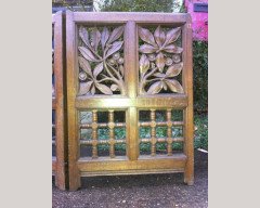 Alfred Waterhouse Attributed, a pair of Gothic Revival hinged alter gate - Thumbnail 4