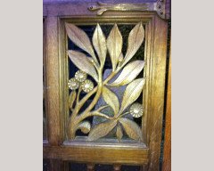 Alfred Waterhouse Attributed, a pair of Gothic Revival hinged alter gate - Thumbnail 8